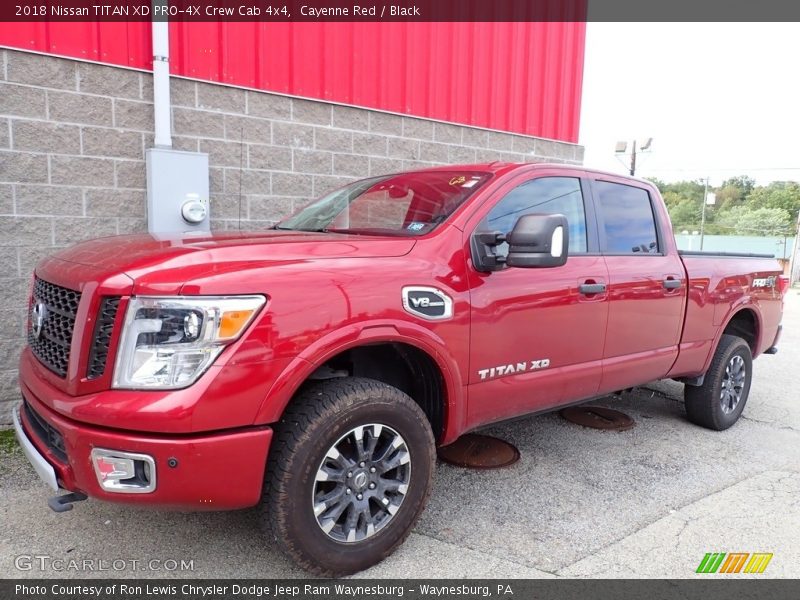 Cayenne Red / Black 2018 Nissan TITAN XD PRO-4X Crew Cab 4x4