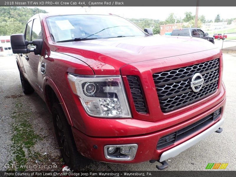 Cayenne Red / Black 2018 Nissan TITAN XD PRO-4X Crew Cab 4x4