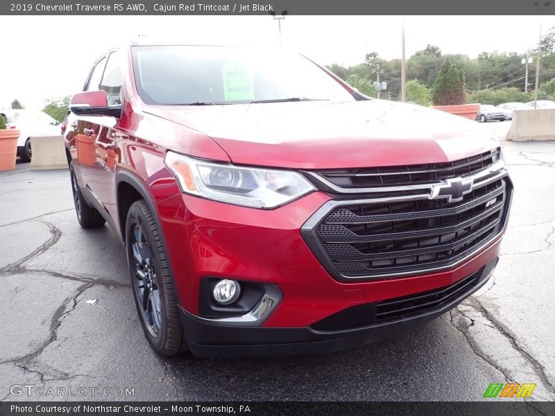 Cajun Red Tintcoat / Jet Black 2019 Chevrolet Traverse RS AWD