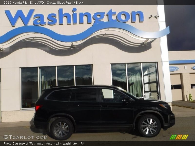 Crystal Black Pearl / Black 2019 Honda Pilot EX-L AWD