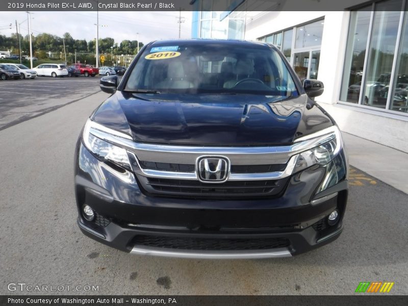 Crystal Black Pearl / Black 2019 Honda Pilot EX-L AWD