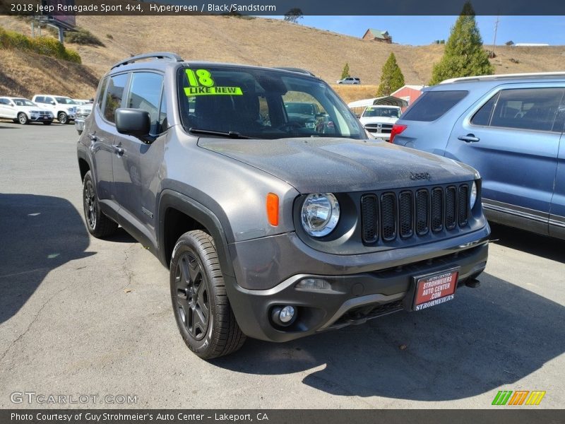 Hypergreen / Black/Sandstorm 2018 Jeep Renegade Sport 4x4