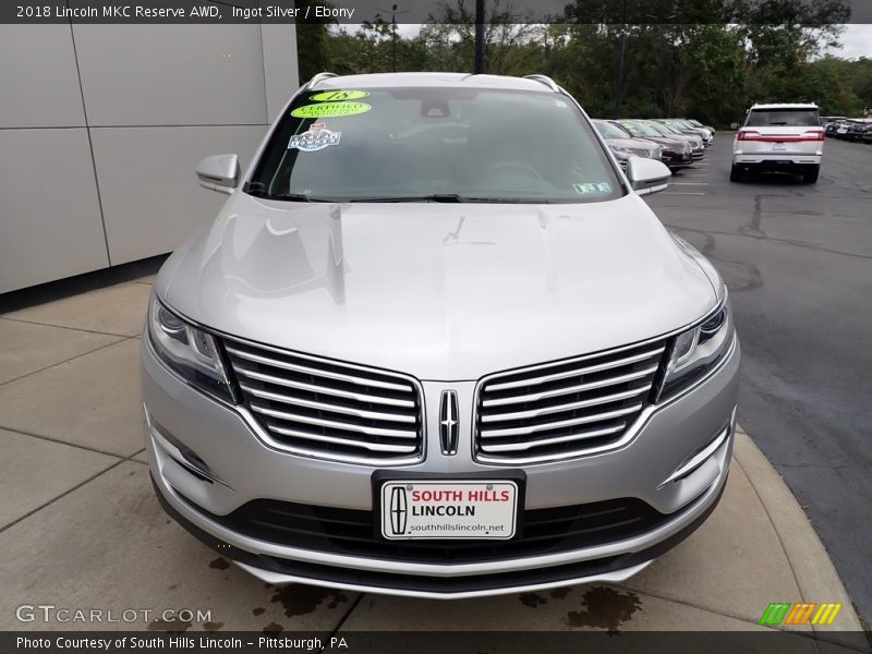 Ingot Silver / Ebony 2018 Lincoln MKC Reserve AWD