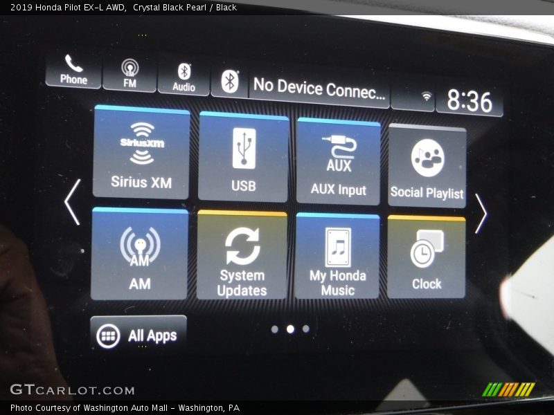 Crystal Black Pearl / Black 2019 Honda Pilot EX-L AWD