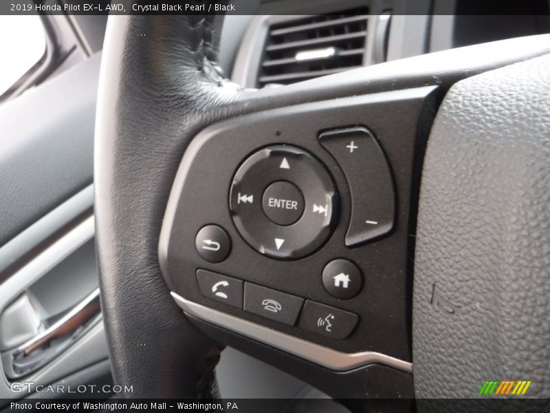 Crystal Black Pearl / Black 2019 Honda Pilot EX-L AWD