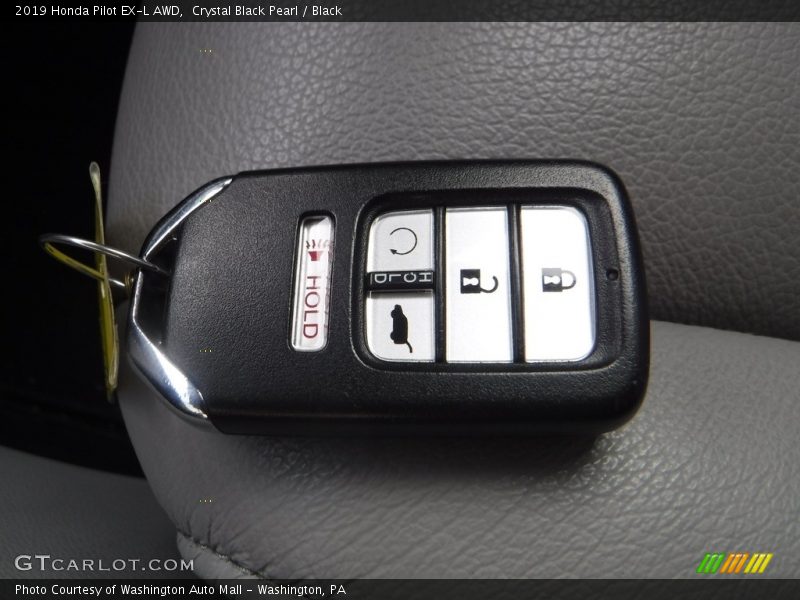 Crystal Black Pearl / Black 2019 Honda Pilot EX-L AWD