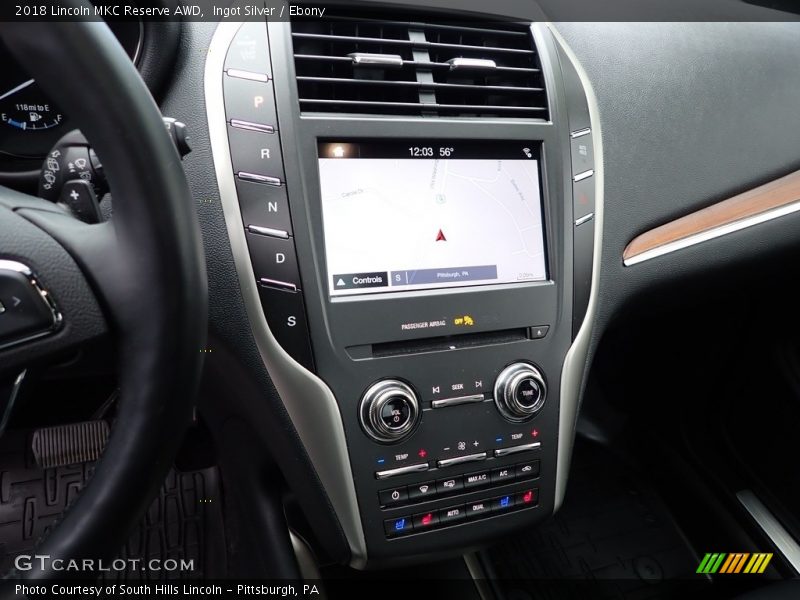 Ingot Silver / Ebony 2018 Lincoln MKC Reserve AWD