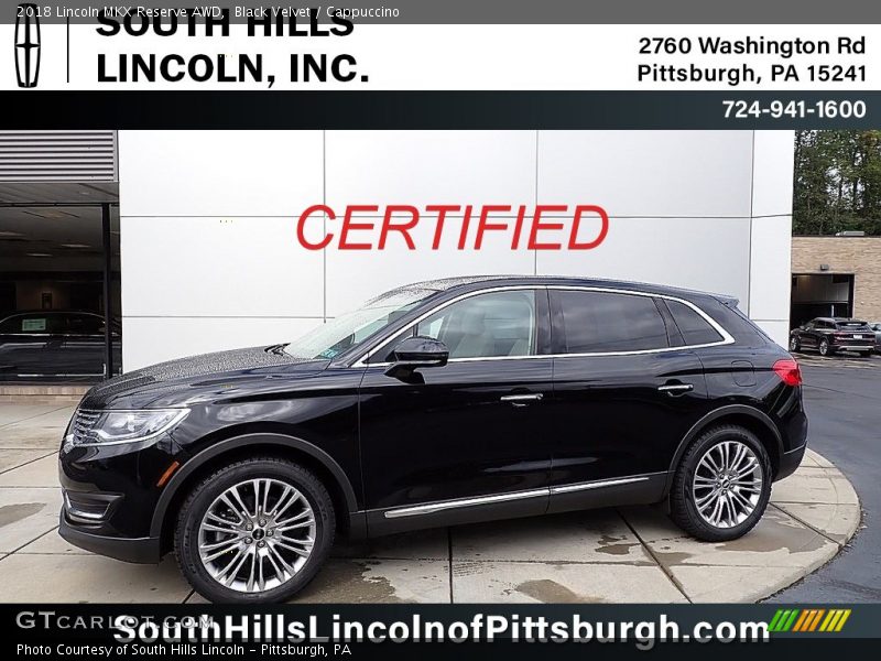 Black Velvet / Cappuccino 2018 Lincoln MKX Reserve AWD