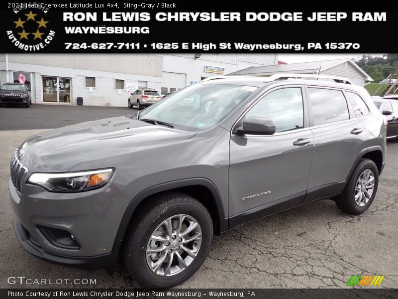 Sting-Gray / Black 2021 Jeep Cherokee Latitude Lux 4x4