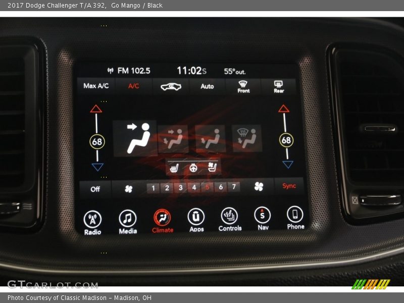 Go Mango / Black 2017 Dodge Challenger T/A 392