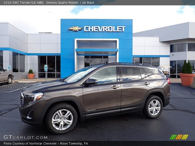 Smokey Quartz Metallic / Jet Black 2019 GMC Terrain SLE AWD