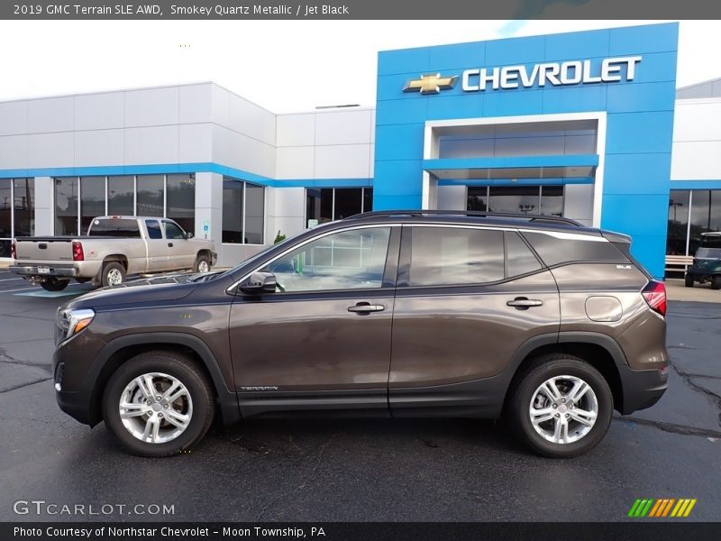 Smokey Quartz Metallic / Jet Black 2019 GMC Terrain SLE AWD