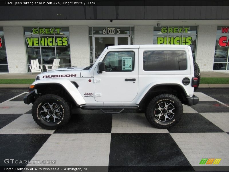 Bright White / Black 2020 Jeep Wrangler Rubicon 4x4