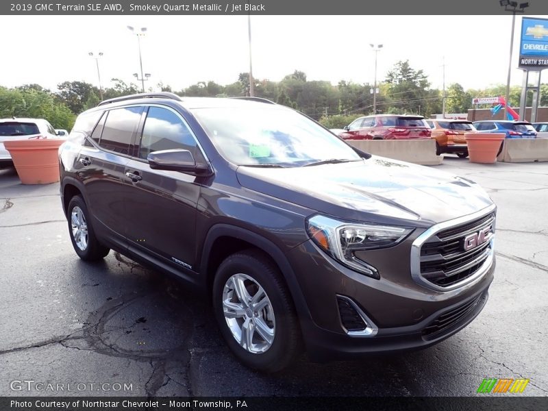 Smokey Quartz Metallic / Jet Black 2019 GMC Terrain SLE AWD
