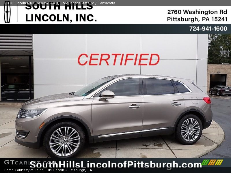 Iced Mocha Metallic / Terracotta 2018 Lincoln MKX Reserve AWD