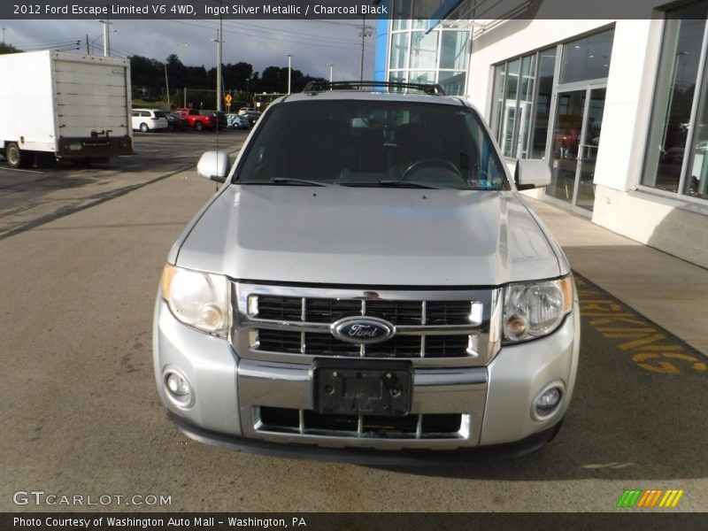 Ingot Silver Metallic / Charcoal Black 2012 Ford Escape Limited V6 4WD