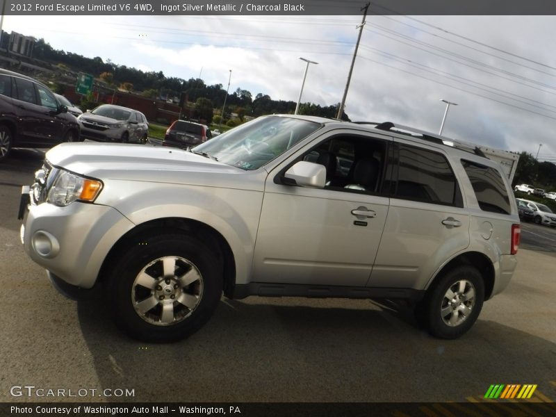 Ingot Silver Metallic / Charcoal Black 2012 Ford Escape Limited V6 4WD