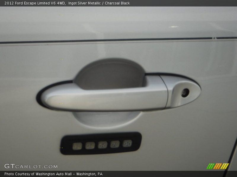 Ingot Silver Metallic / Charcoal Black 2012 Ford Escape Limited V6 4WD