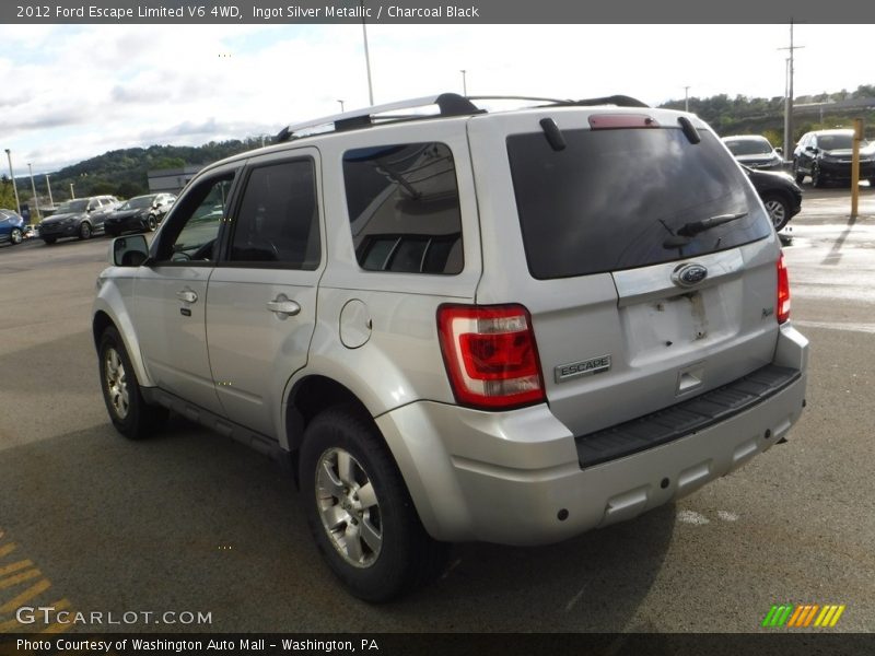 Ingot Silver Metallic / Charcoal Black 2012 Ford Escape Limited V6 4WD