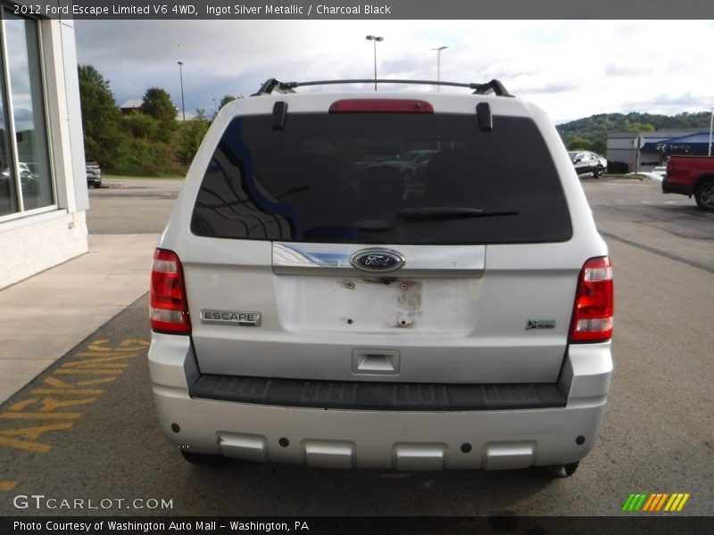 Ingot Silver Metallic / Charcoal Black 2012 Ford Escape Limited V6 4WD