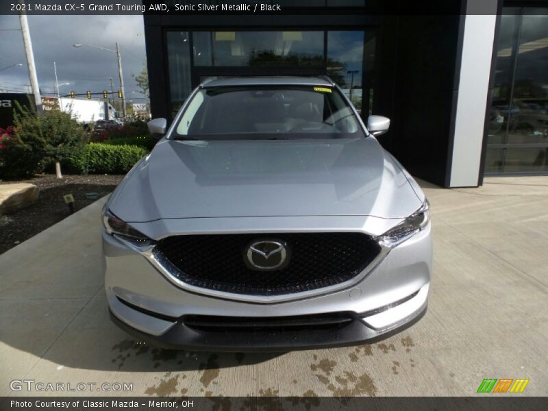 Sonic Silver Metallic / Black 2021 Mazda CX-5 Grand Touring AWD