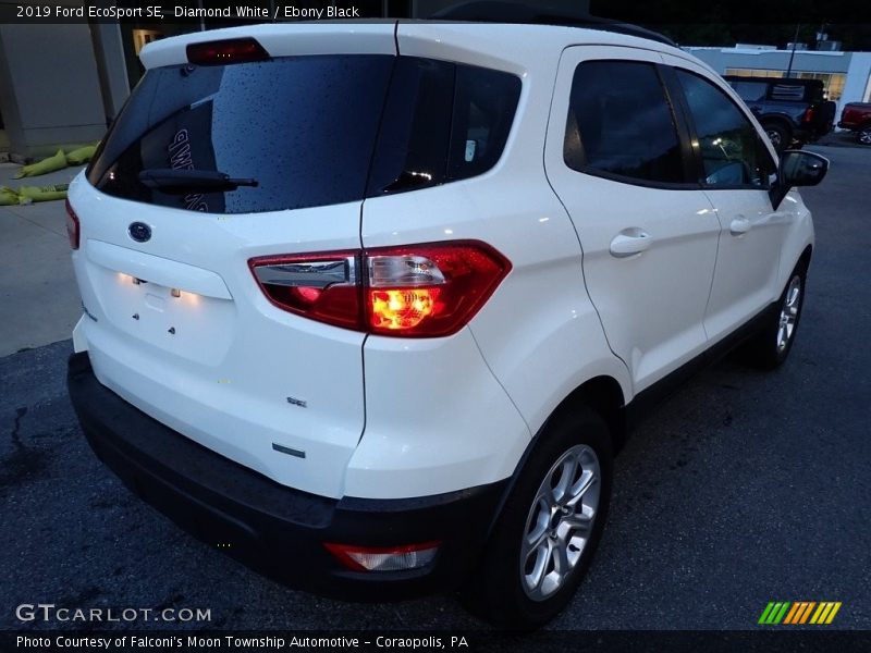 Diamond White / Ebony Black 2019 Ford EcoSport SE