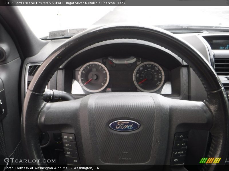 Ingot Silver Metallic / Charcoal Black 2012 Ford Escape Limited V6 4WD
