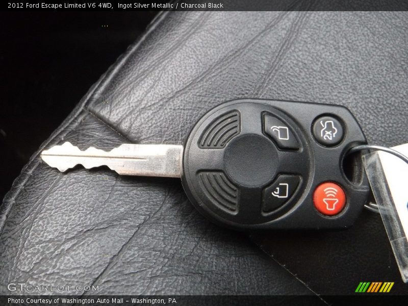 Ingot Silver Metallic / Charcoal Black 2012 Ford Escape Limited V6 4WD