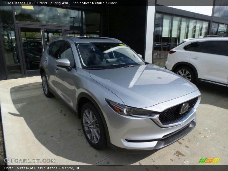 Sonic Silver Metallic / Black 2021 Mazda CX-5 Grand Touring AWD