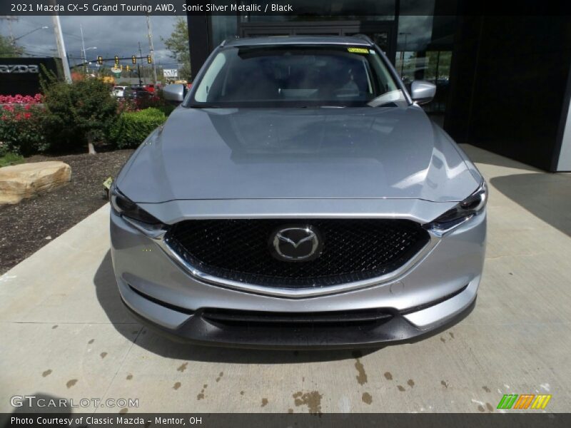 Sonic Silver Metallic / Black 2021 Mazda CX-5 Grand Touring AWD