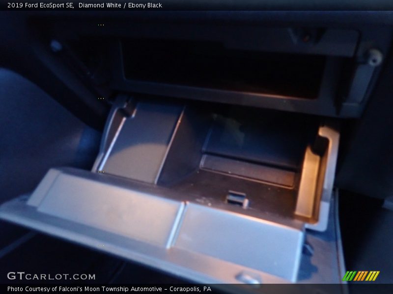 Diamond White / Ebony Black 2019 Ford EcoSport SE