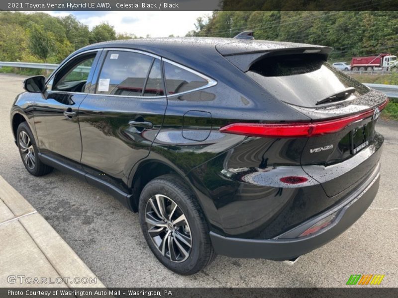 Celestial Black / Black 2021 Toyota Venza Hybrid LE AWD
