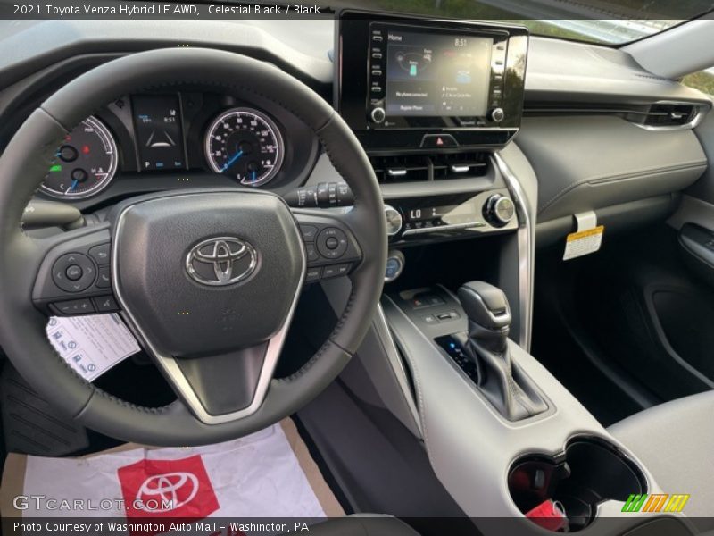 Celestial Black / Black 2021 Toyota Venza Hybrid LE AWD