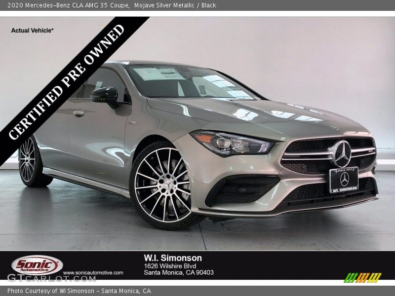 Mojave Silver Metallic / Black 2020 Mercedes-Benz CLA AMG 35 Coupe