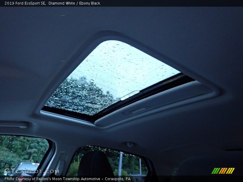 Diamond White / Ebony Black 2019 Ford EcoSport SE