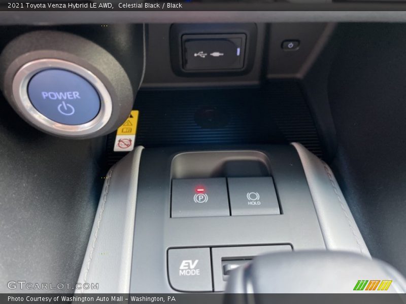 Celestial Black / Black 2021 Toyota Venza Hybrid LE AWD