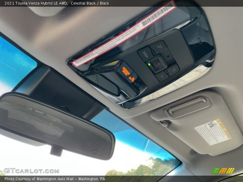 Celestial Black / Black 2021 Toyota Venza Hybrid LE AWD