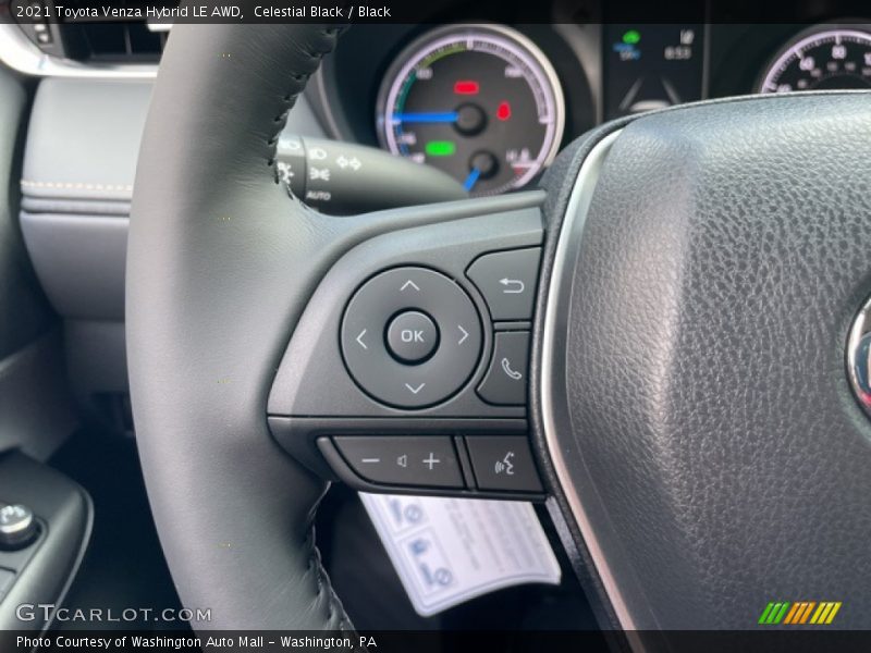 Celestial Black / Black 2021 Toyota Venza Hybrid LE AWD