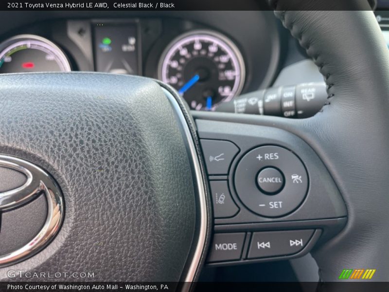 Celestial Black / Black 2021 Toyota Venza Hybrid LE AWD