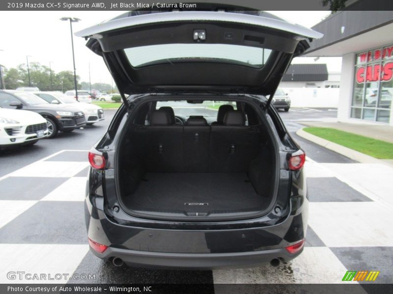Jet Black Mica / Caturra Brown 2019 Mazda CX-5 Signature AWD