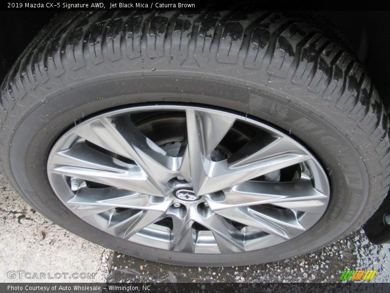 Jet Black Mica / Caturra Brown 2019 Mazda CX-5 Signature AWD