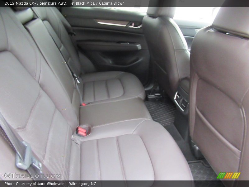 Jet Black Mica / Caturra Brown 2019 Mazda CX-5 Signature AWD