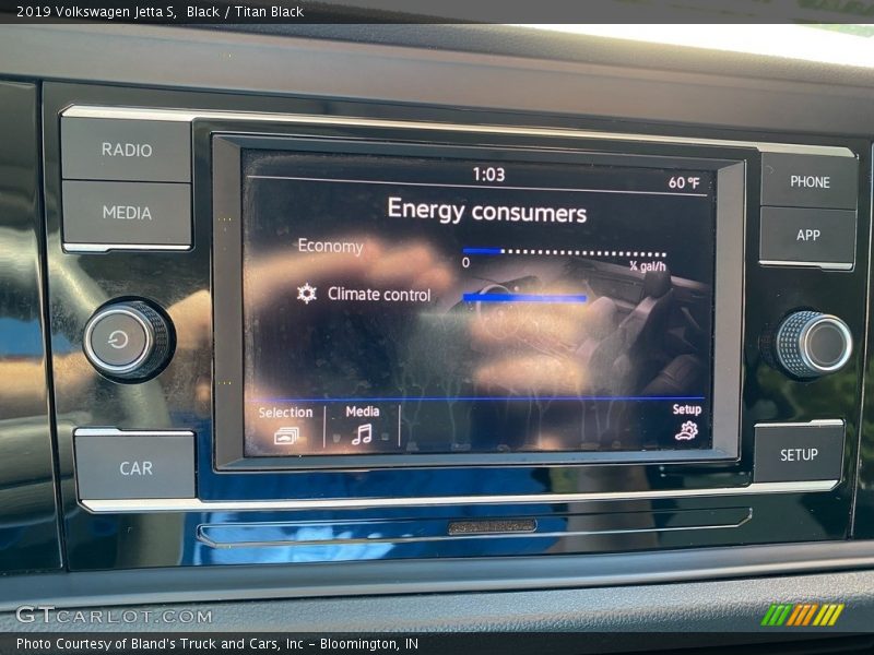Black / Titan Black 2019 Volkswagen Jetta S