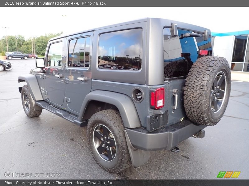 Rhino / Black 2018 Jeep Wrangler Unlimited Sport 4x4