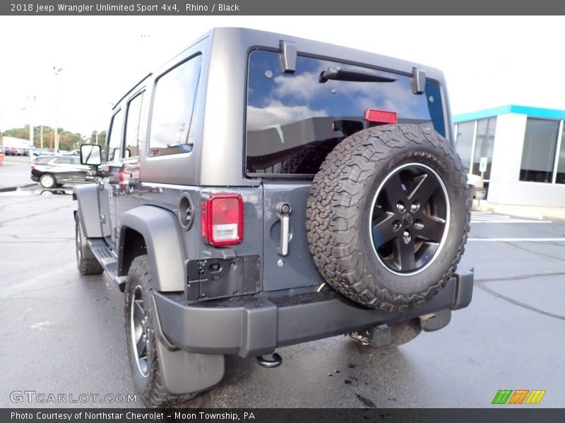 Rhino / Black 2018 Jeep Wrangler Unlimited Sport 4x4