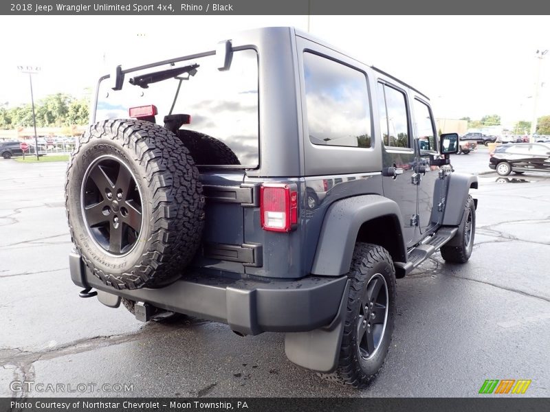 Rhino / Black 2018 Jeep Wrangler Unlimited Sport 4x4