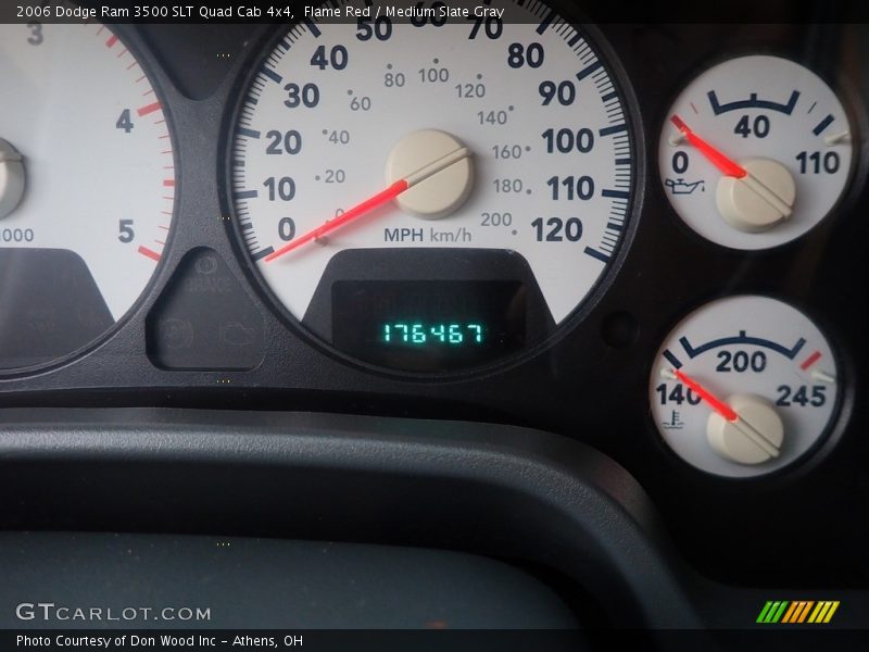Flame Red / Medium Slate Gray 2006 Dodge Ram 3500 SLT Quad Cab 4x4