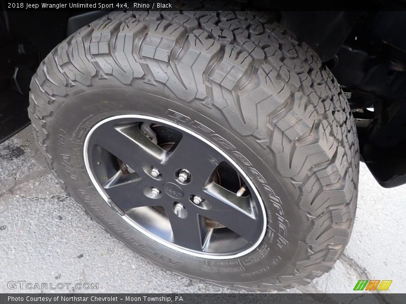 Rhino / Black 2018 Jeep Wrangler Unlimited Sport 4x4