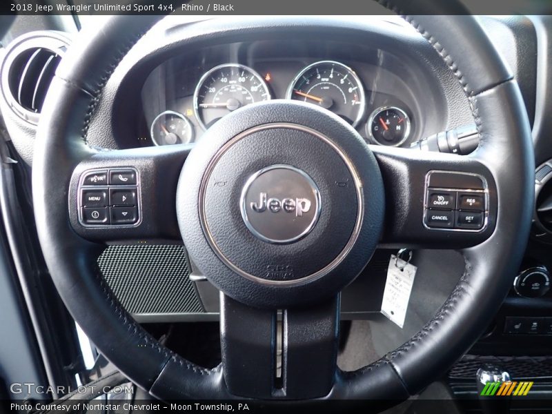 Rhino / Black 2018 Jeep Wrangler Unlimited Sport 4x4