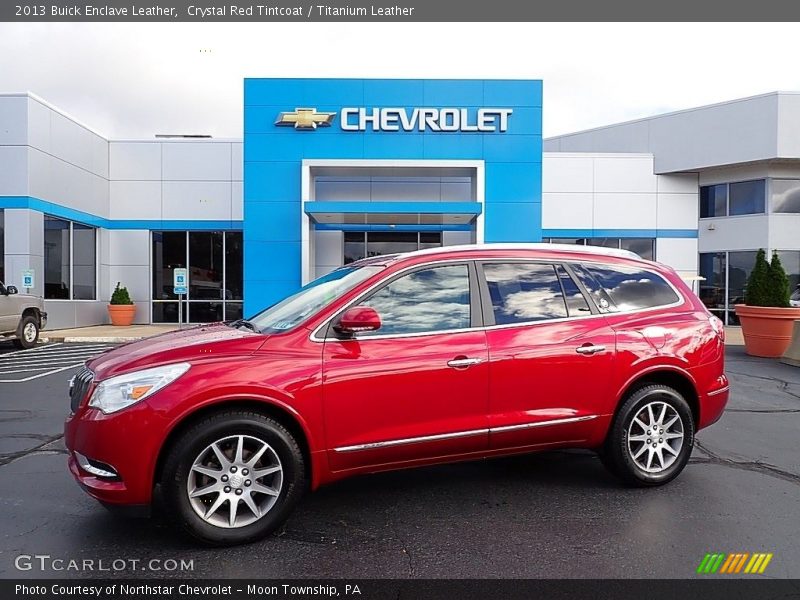 Crystal Red Tintcoat / Titanium Leather 2013 Buick Enclave Leather